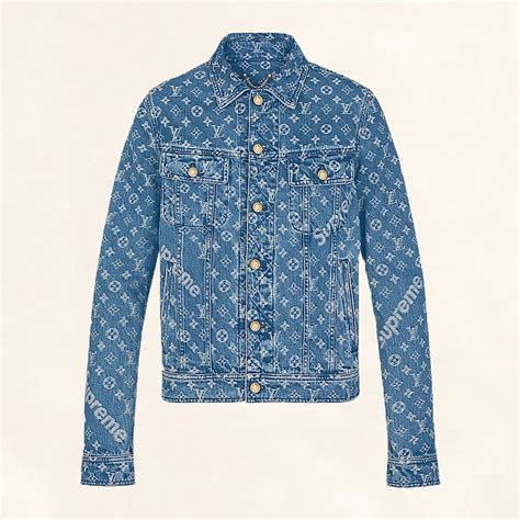 supreme lv denim jeans|supreme louis vuitton denim jacket.